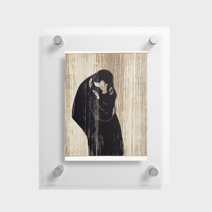 Edvard Munch Kiss Floating Acrylic Print