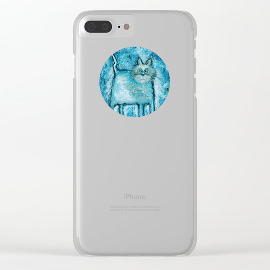 A bit tensed Clear iPhone Case