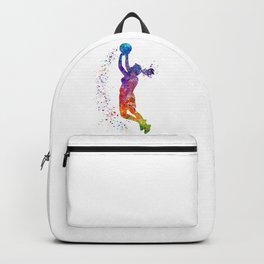 Girl Basketball Player Colorful Watercolor Sports Gift Olympics Game Backpack | Girlsgift, Painting, Basketball, Sportsart, Nurserygift, Graduationgift, Baller, Girl, Girlbasketball, Basketballgift 
