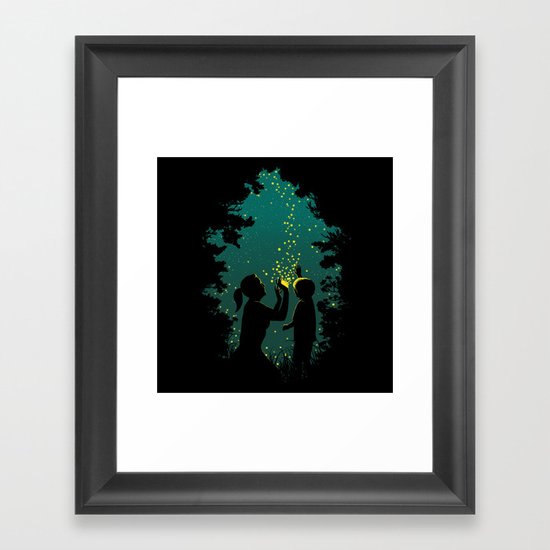 Fireflies Framed Art Print