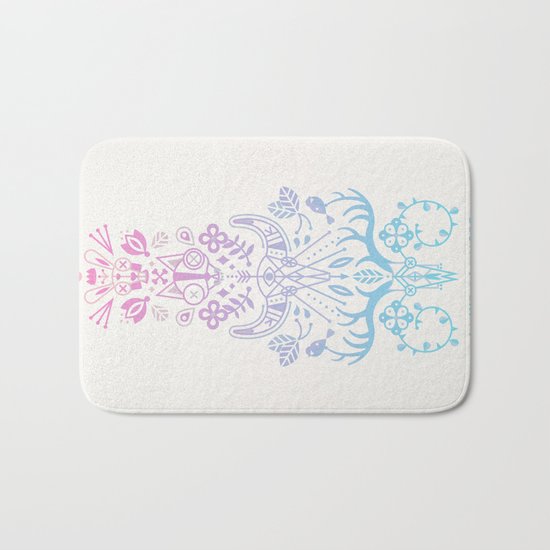 La Vie + La Mort: Rose Quartz & Serenity Ombré Bath Mat