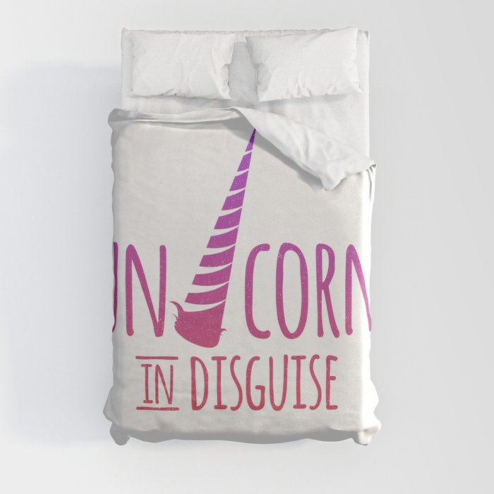 Unicorn in Disguise - Color Duvet Cover