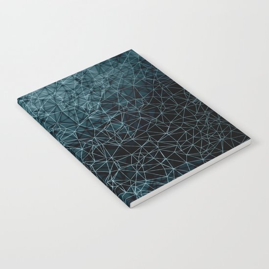 Polygonal blue and black Notebook