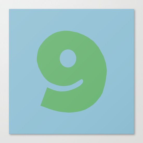 Number 9 Canvas Print