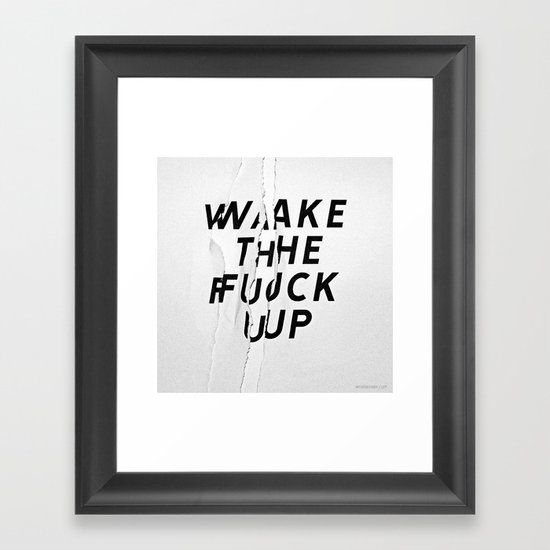 WTFU Framed Art Print