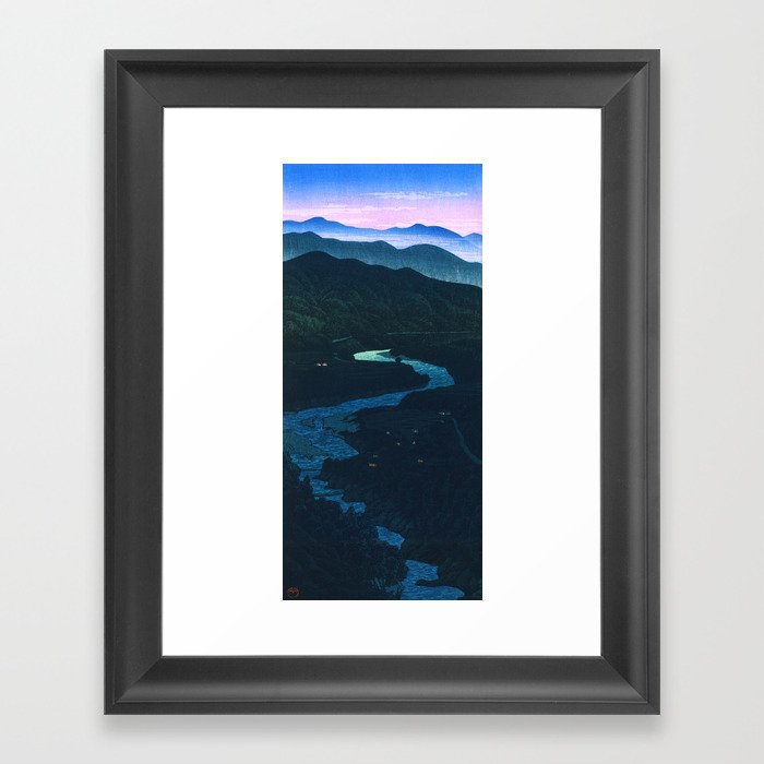 Ioridani Pass, Etchu by Hasui Kawase Framed Art Print