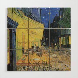 Van Gogh Cafe Terrace Famous Artwork Reproduction Wood Wall Art