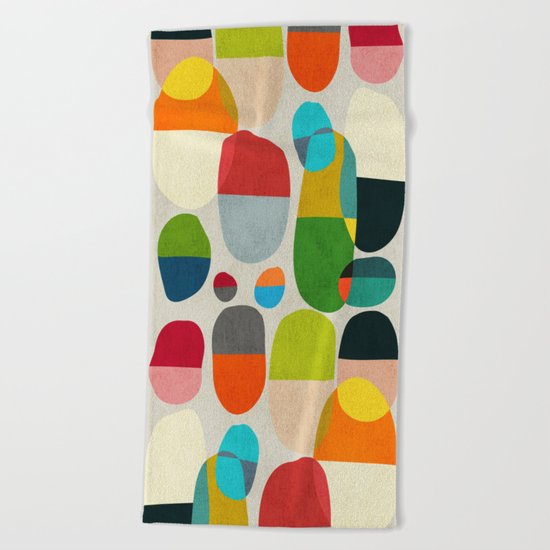 Jagged little pills Beach Towel