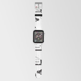 Police Car Pattern  Apple Watch Band