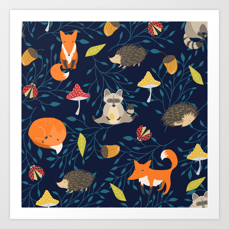Magic Forest Art Print By Artcolours Society6