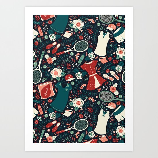 Tennis Style Art Print