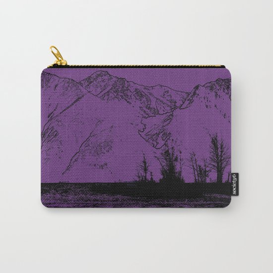 Knik River Mts. Pop Art - 2 Carry-All Pouch