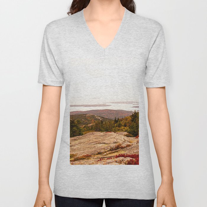 Autumn in Acadia III V Neck T Shirt