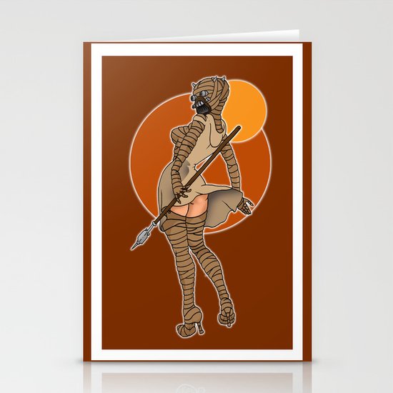 Star Wars tusken pinup Stationery Cards