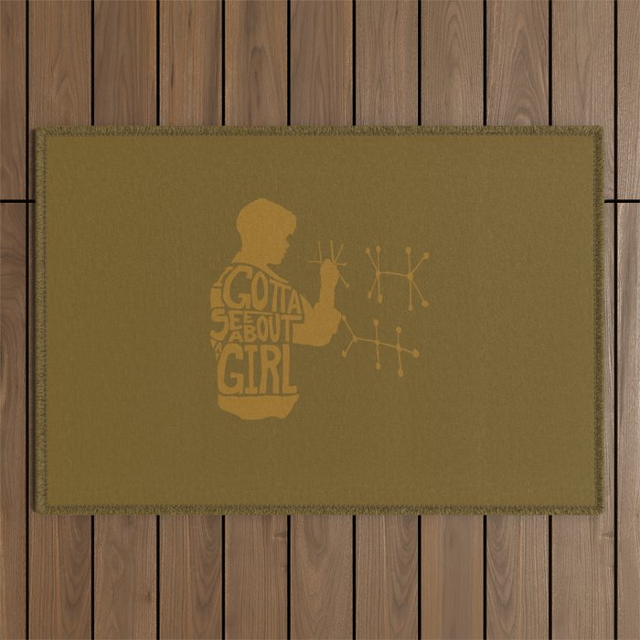 I Gotta See About a Girl -Good Will Hunting Outdoor Rug