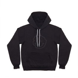 Wonky Smiley Face - Black and Cream Hoody