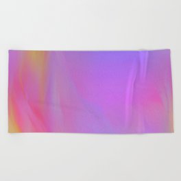 Neon Flow Nebula #4 Beach Towel