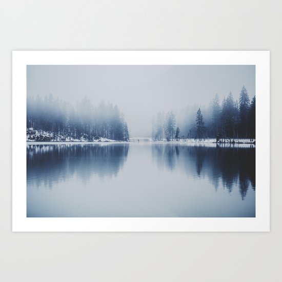 Foggy Winter Art Print
