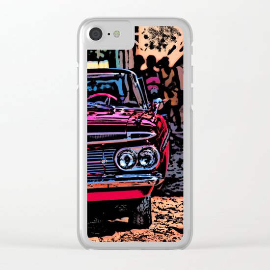 Old american car in Trinidad, Kuba Clear iPhone Case