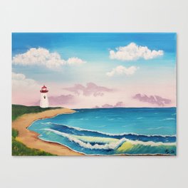 Beach Lighthouse Canvas Print
