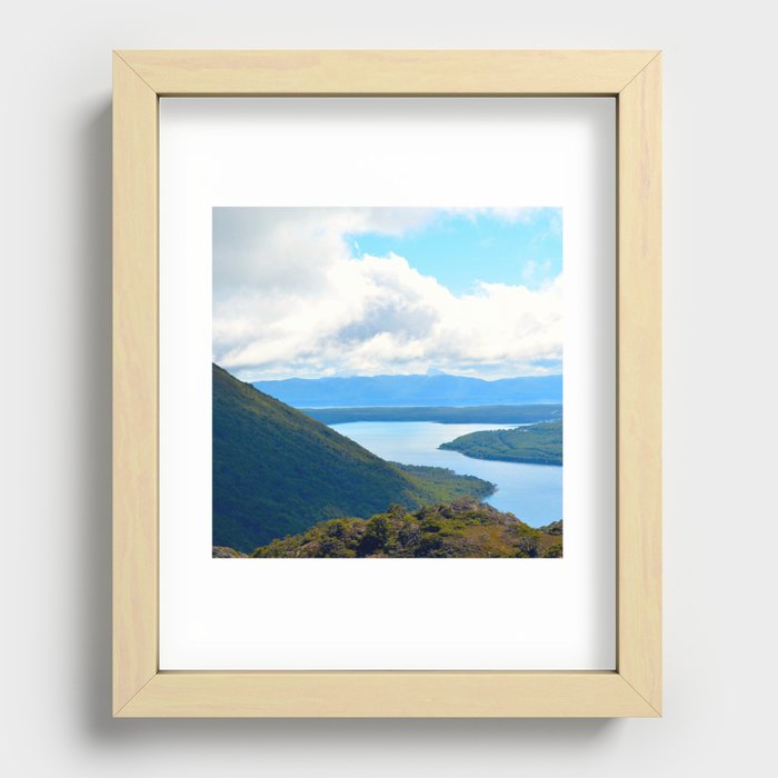 Argentina Photography - Beautiful River Going Through The Argentine Nature Recessed Framed Print