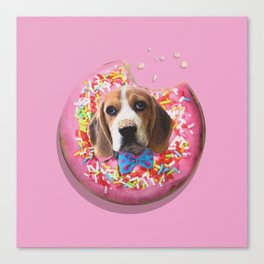 Doggy Donut Canvas Print