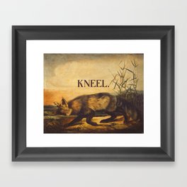 kneel Framed Art Print