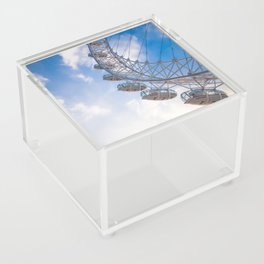 Great Britain Photography - London Eye Under The Blue Cloudy Sky Acrylic Box