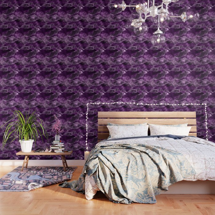 Purple Starry Agate Texture 04 Wallpaper