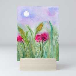 moonlit meadow Mini Art Print