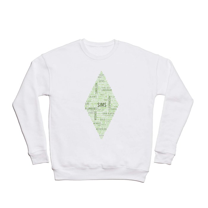 Sims Plumbob Typography Crewneck Sweatshirt