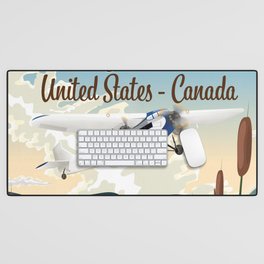 Yukon River United States Canada travel poster  Desk Mat