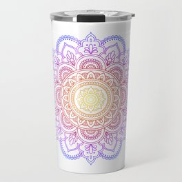 Color Circular pattern in form of mandala. Travel Mug