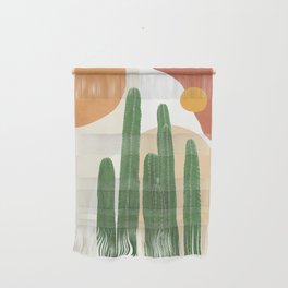 Abstract Cactus I Wall Hanging