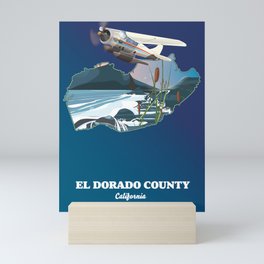 El Dorado County California USA map Mini Art Print