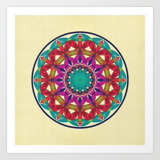 Flower of Life variation 2 Art Print