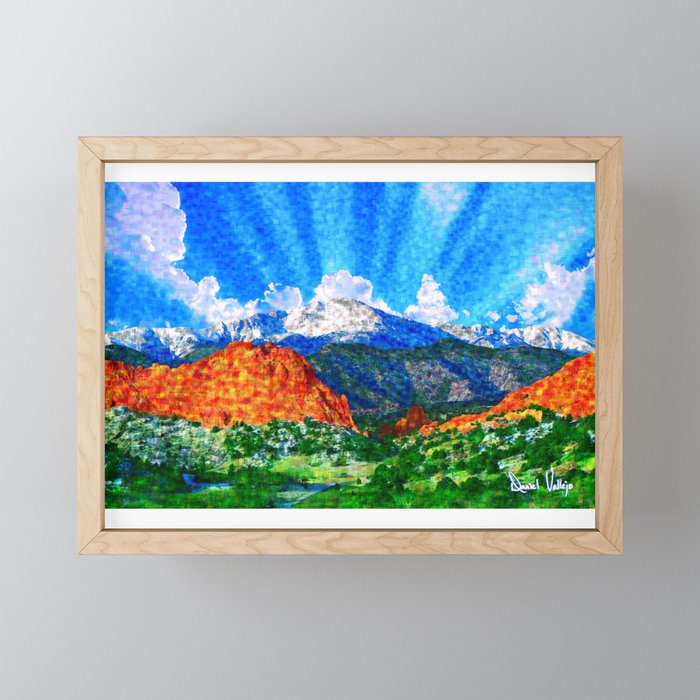Pikes Peak Framed Mini Art Print