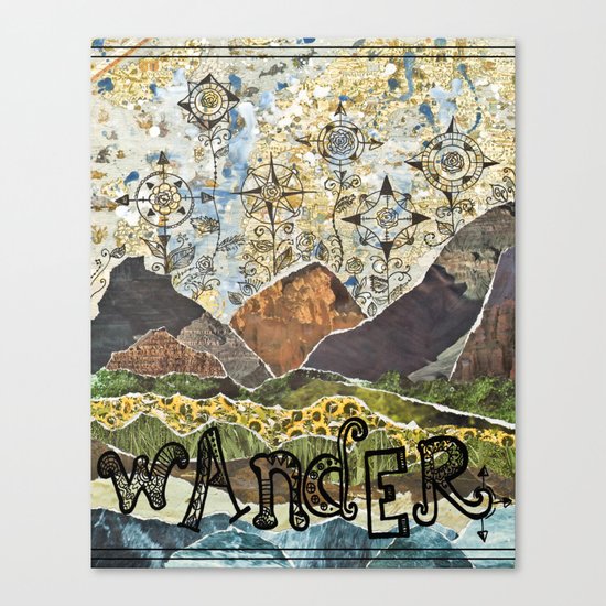 Compass Rose Garden Canvas Print