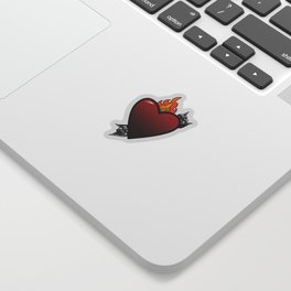 amor heart tattoo Sticker