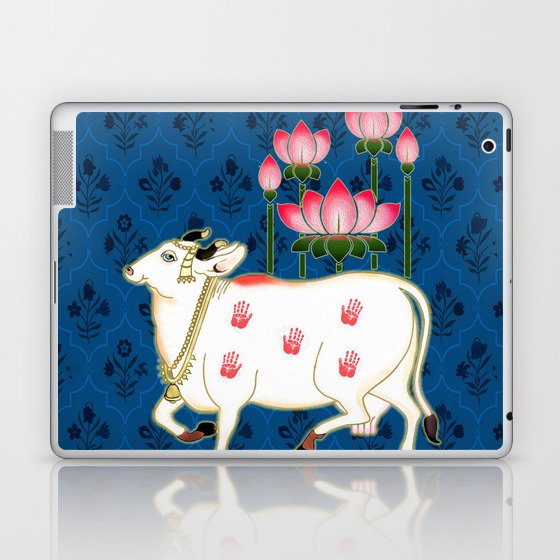HOLY COW PICHWAI - INDIGO Laptop & iPad Skin