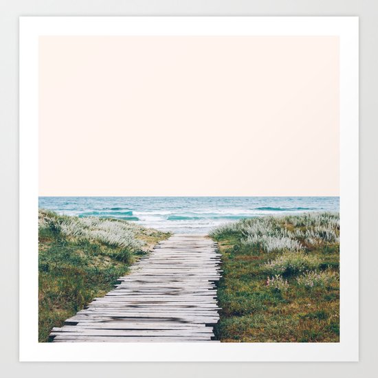 The Ocean is Calling & I Must Go #society6 #buyart Art Print