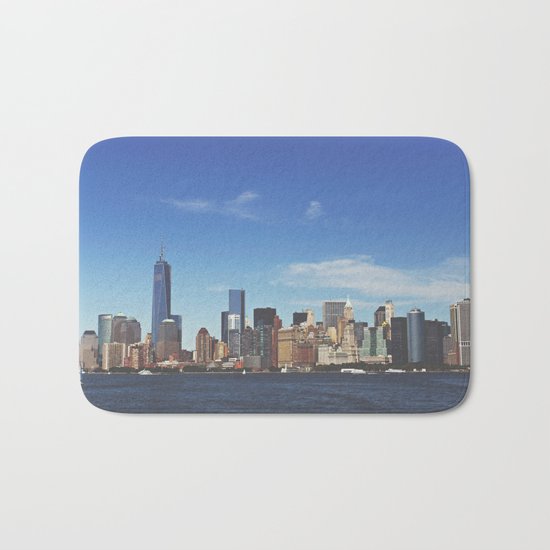 Manhattan Skyline Bath Mat