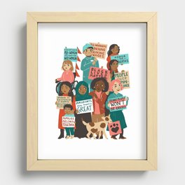 We The People Recessed Framed Print