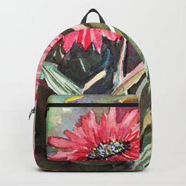Flowers and nature Backpack | Painting, Mixedmedia, Walltreatment, Furniture, Apparel 