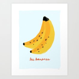 les bananes Art Print