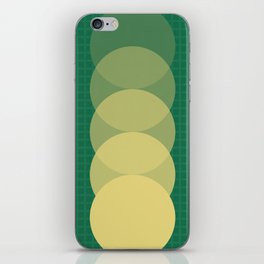 Grid retro color shapes 3 iPhone Skin