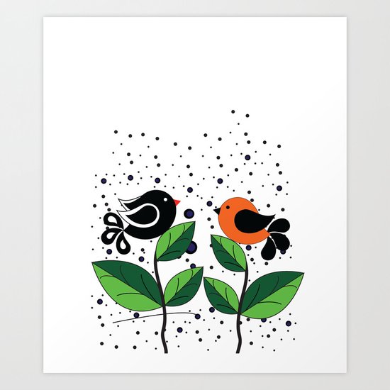 cute bird Art Print