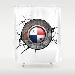 Panama Steampunk Engine Powered By Panamanian National Pride Shower Curtain