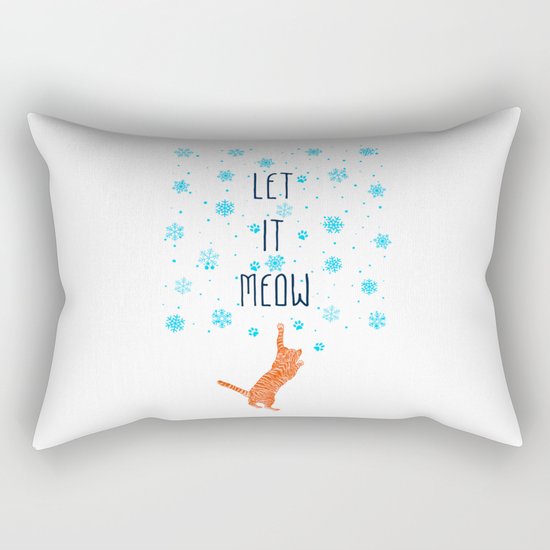 Let it Meow Rectangular Pillow