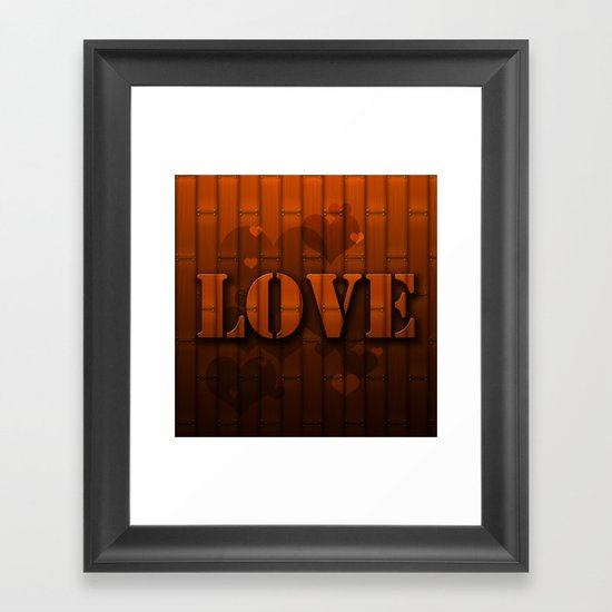 LOVE! Framed Art Print